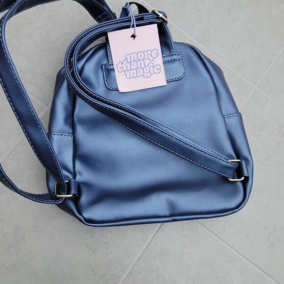 More Than Magic Girls Blue Sequined Zipper Backpack Bag One Size - Picture 9 of 9
